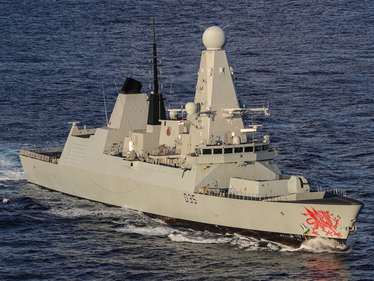 HMS Dragon at Sea