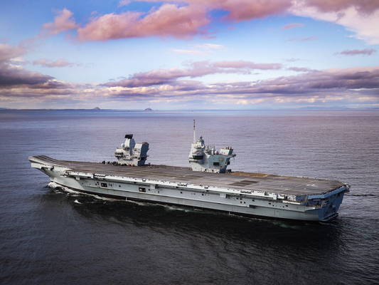 HMS Prince of Wales at sea