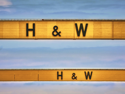 Harland & Wolff yellow cranes