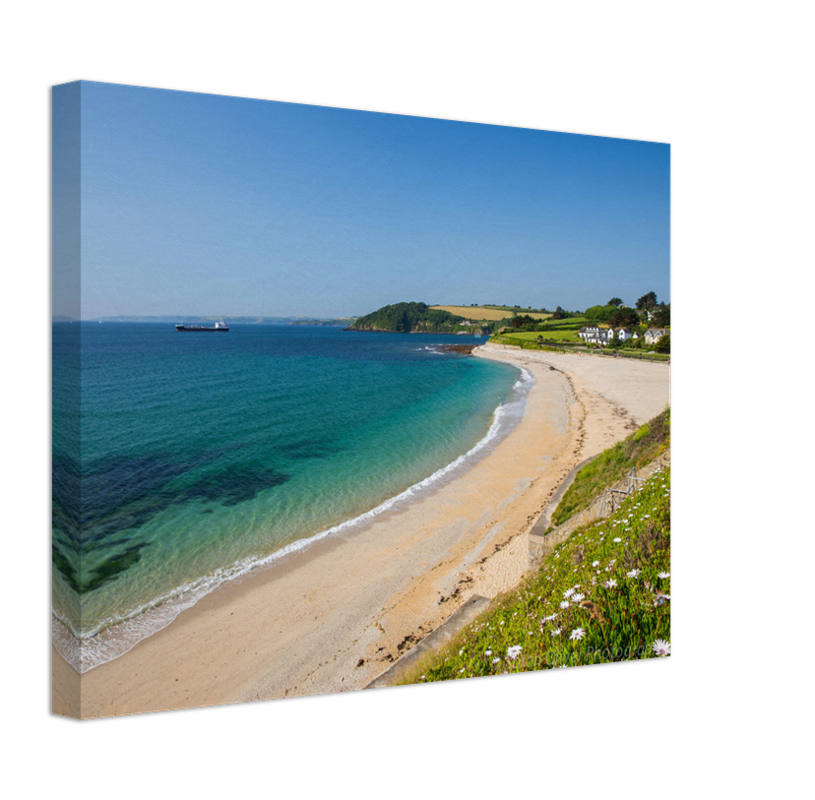 Gyllyngvase Beach in Cornwall Photo Print - Canvas - Framed Photo Print - Hampshire Prints