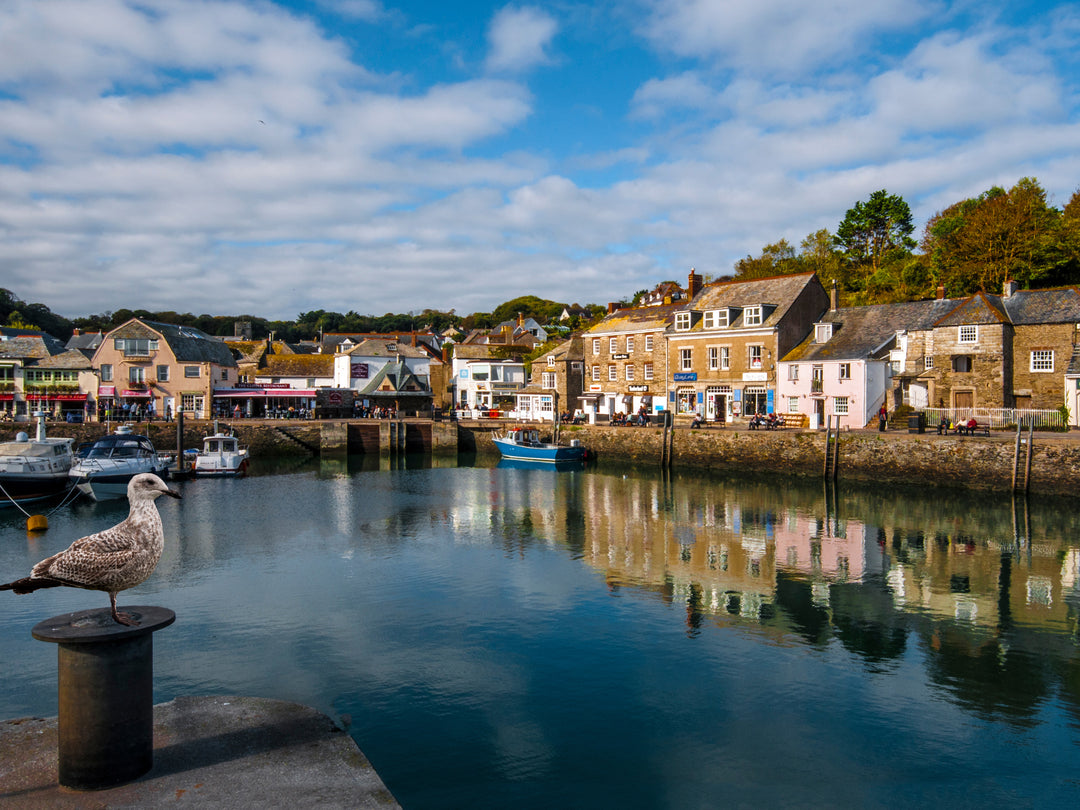 Reflections of Padstow Harbour in Cornwall Photo Print - Canvas - Framed Photo Print - Hampshire Prints