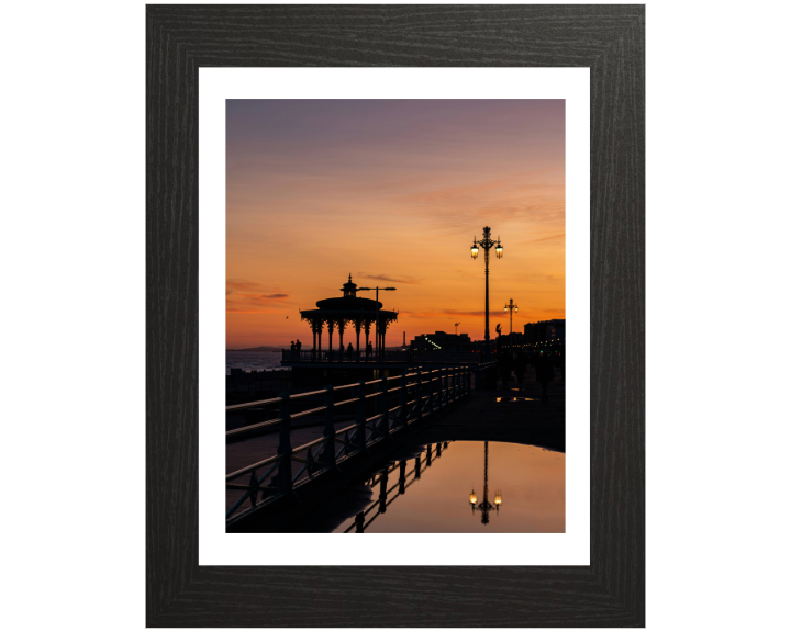 Reflections of Brighton beach at sunset Photo Print - Canvas - Framed Photo Print - Hampshire Prints