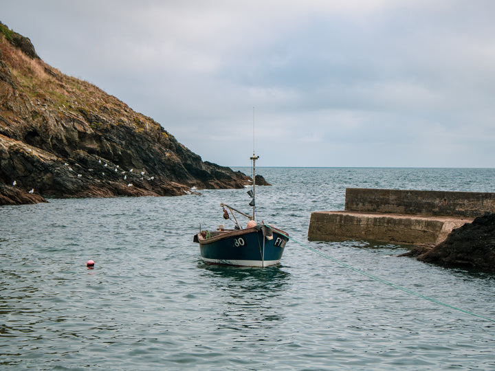 Fishing boat at Portloe in Cornwall Photo Print - Canvas - Framed Photo Print - Hampshire Prints