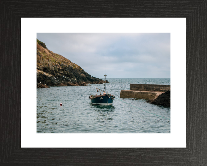 Fishing boat at Portloe in Cornwall Photo Print - Canvas - Framed Photo Print - Hampshire Prints