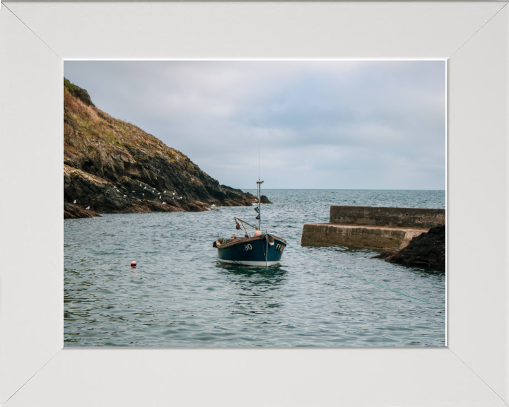 Fishing boat at Portloe in Cornwall Photo Print - Canvas - Framed Photo Print - Hampshire Prints