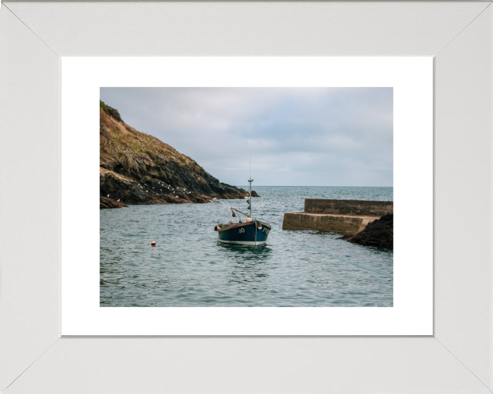 Fishing boat at Portloe in Cornwall Photo Print - Canvas - Framed Photo Print - Hampshire Prints