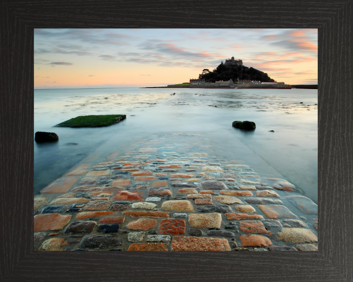 Mounts Bay in Cornwall at sunset Photo Print - Canvas - Framed Photo Print - Hampshire Prints