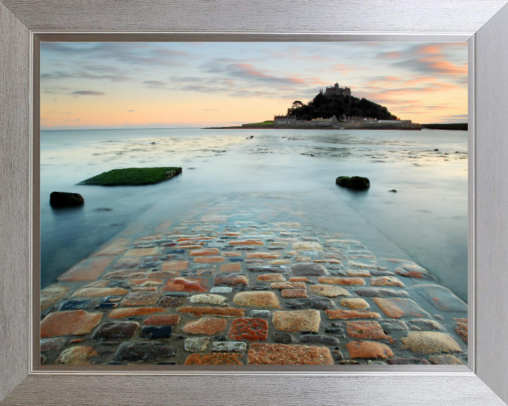 Mounts Bay in Cornwall at sunset Photo Print - Canvas - Framed Photo Print - Hampshire Prints