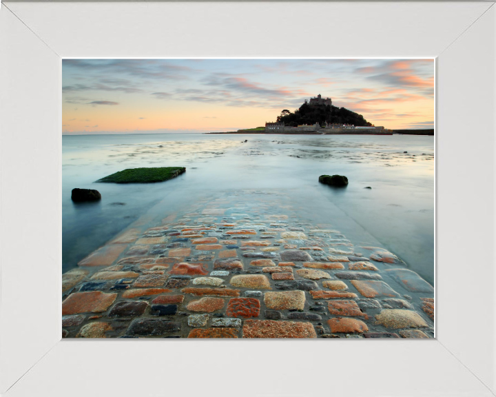 Mounts Bay in Cornwall at sunset Photo Print - Canvas - Framed Photo Print - Hampshire Prints