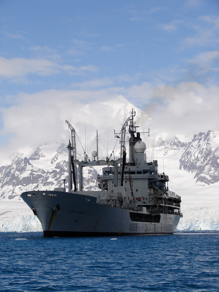 RFA Grey Rover A269 Royal Fleet Auxiliary Rover class small fleet tanker Photo Print or Framed Print - Hampshire Prints