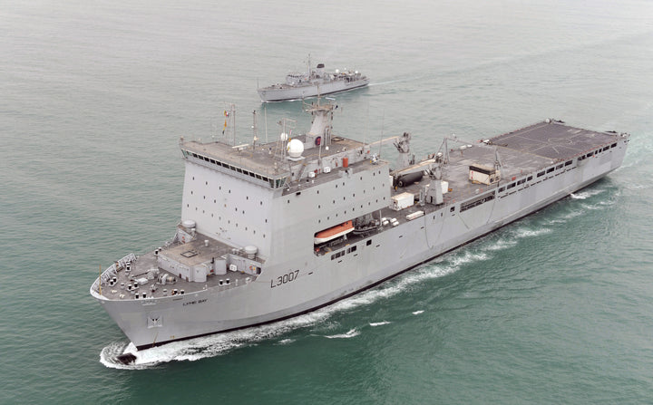 RFA Lyme Bay L3007 Royal Fleet Auxiliary Bay class auxiliary dock landing ship Photo Print or Framed Print - Hampshire Prints