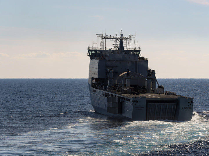 RFA Mounts Bay L3008 Royal Fleet Auxiliary Bay class auxiliary dock landing ship Photo Print or Framed Print - Hampshire Prints