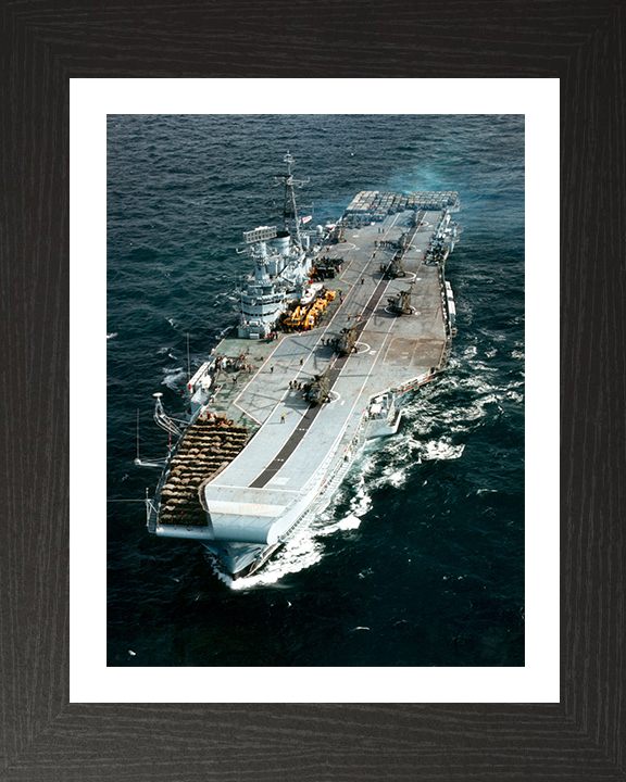 HMS Hermes R12 | Photo Print | Framed Print | Centaur Class | Aircraft Carrier | Royal Navy