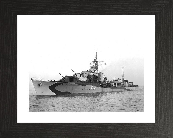 HMS Teazer R23 (F23) Royal Navy T class destroyer Photo Print or Framed Print - Hampshire Prints