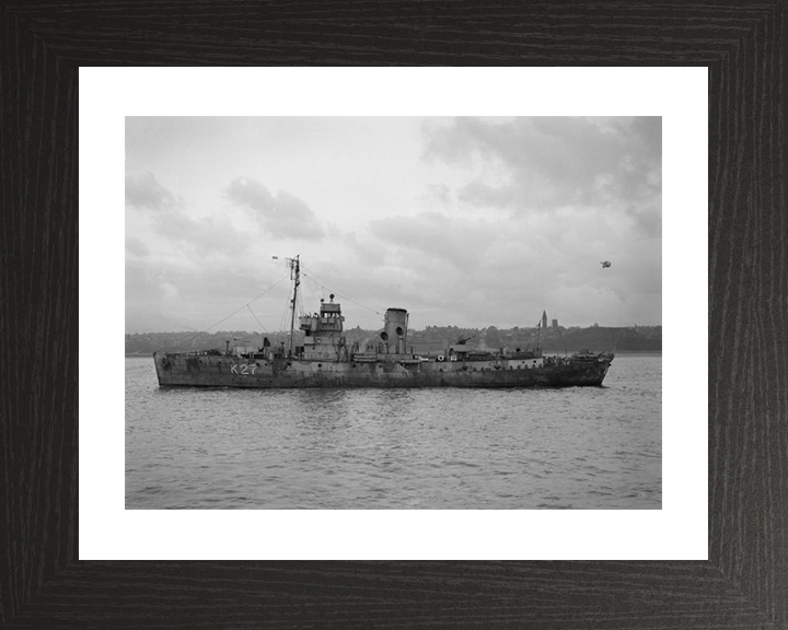 HMS Honeysuckle K27 Royal Navy Flower class corvette Photo Print or Framed Print - Hampshire Prints