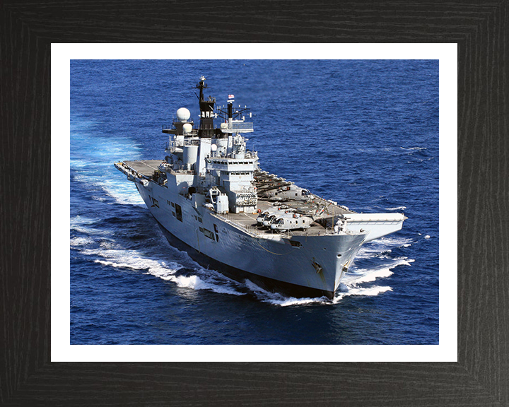 HMS Illustrious R06 Royal Navy Invincible class Aircraft Carrier Photo Print or Framed Print - Hampshire Prints