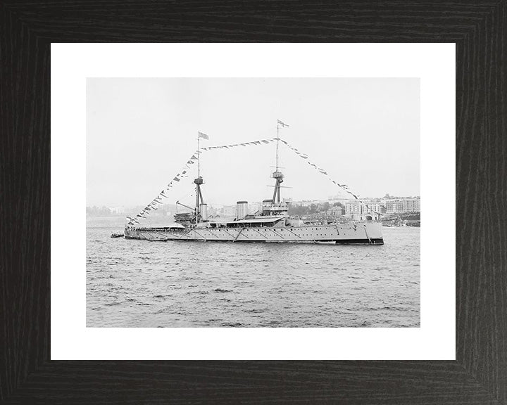 HMS Inflexible (1907) Royal Navy Invincible class Battle cruiser Photo Print or Framed Photo Print - Hampshire Prints