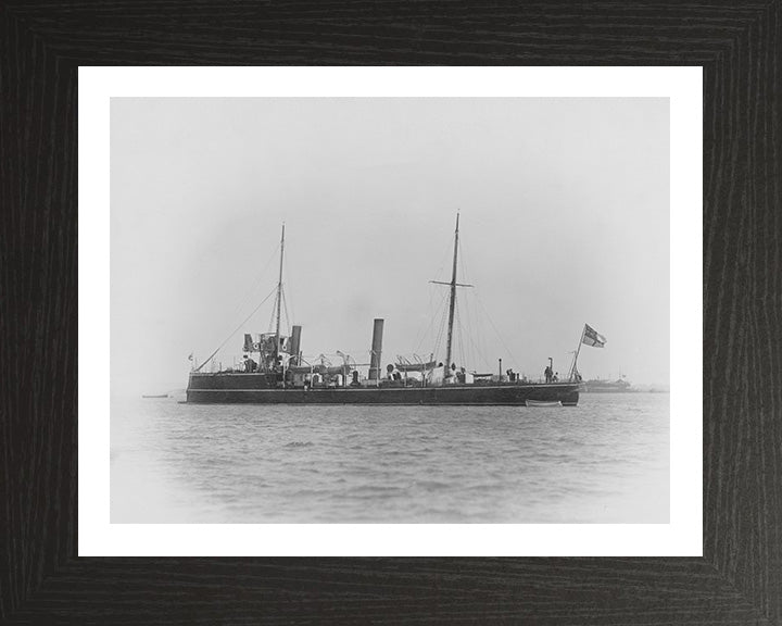 HMS Karrakatta (1889) Royal Navy Sharpshooter class torpedo gunboat Photo Print or Framed Print - Hampshire Prints