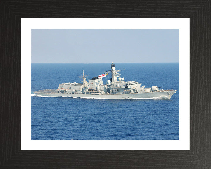 HMS Marlborough F233 Royal Navy type 23 Frigate Photo Print or Framed Print - Hampshire Prints