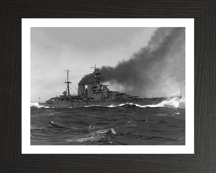 HMS Hood (51) Royal Navy Admiral class battlecruiser Photo Print or Framed Print - Hampshire Prints