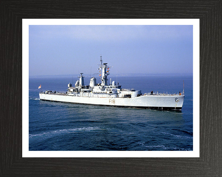 HMS Galatea F18 Royal Navy Leander Class Frigate Photo Print or Framed Print - Hampshire Prints