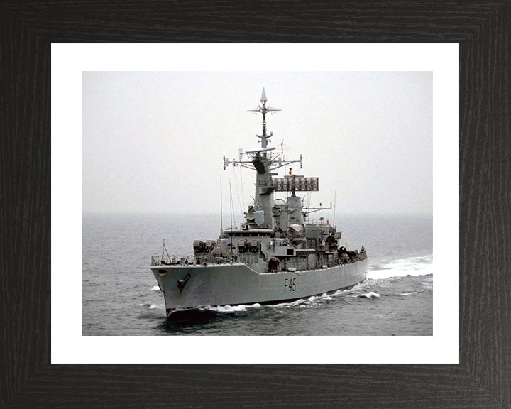 HMS Minerva F45 Royal Navy Leander class Frigate Photo Print or Framed Print - Hampshire Prints