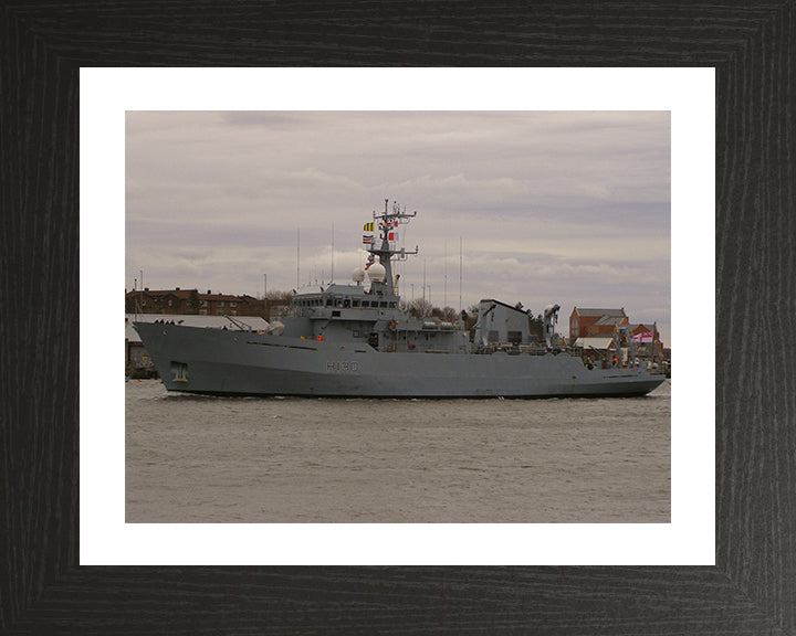 HMS Roebuck H130 Royal Navy coastal survey vessel Photo Print or Framed Print - Hampshire Prints