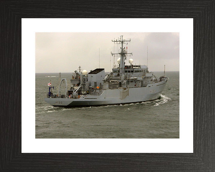 HMS Roebuck H130 Royal Navy coastal survey vessel Photo Print or Framed Print - Hampshire Prints