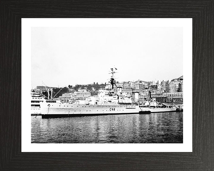 HMS Jamaica (44) Royal Navy Fiji class light cruiser Photo Print or Framed Photo Print - Hampshire Prints