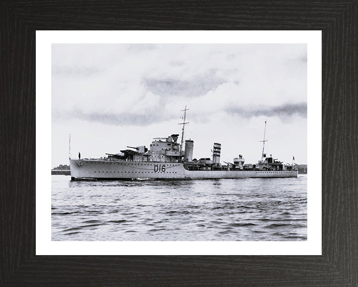 HMS Ivanhoe D16 Royal Navy I class destroyer Photo Print or Framed Print - Hampshire Prints