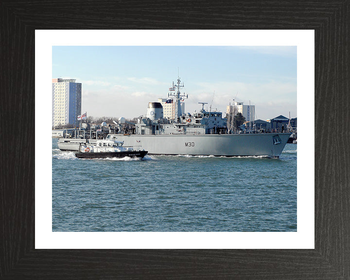 HMS Ledbury M30 Royal Navy Hunt class minehunter Photo Print or Framed Print - Hampshire Prints