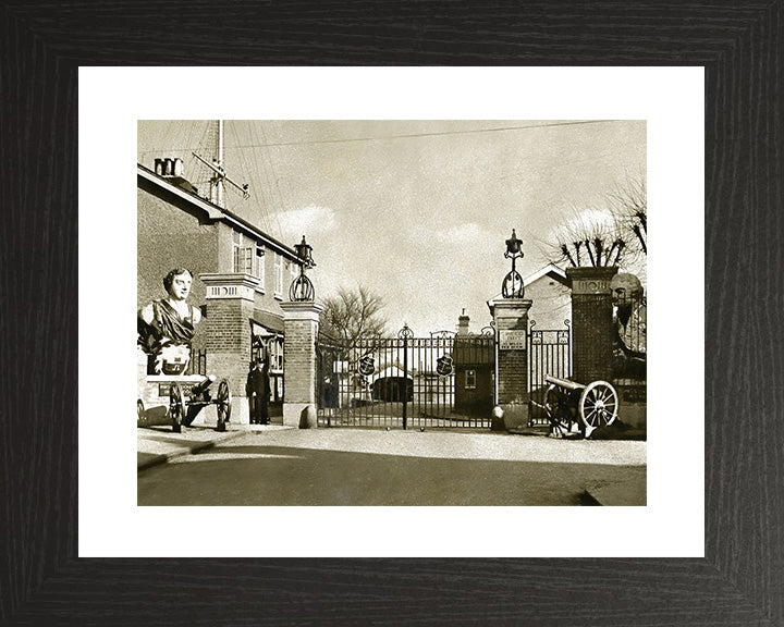 HMS Ganges Main Gate Photo Print or Framed Photo Print - Hampshire Prints