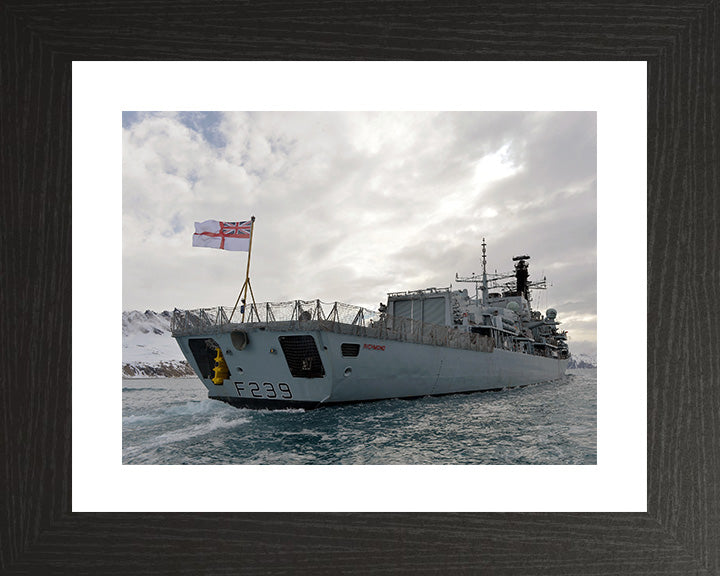 HMS Richmond F239 Royal Navy type 23 Frigate Photo Print or Framed Print - Hampshire Prints