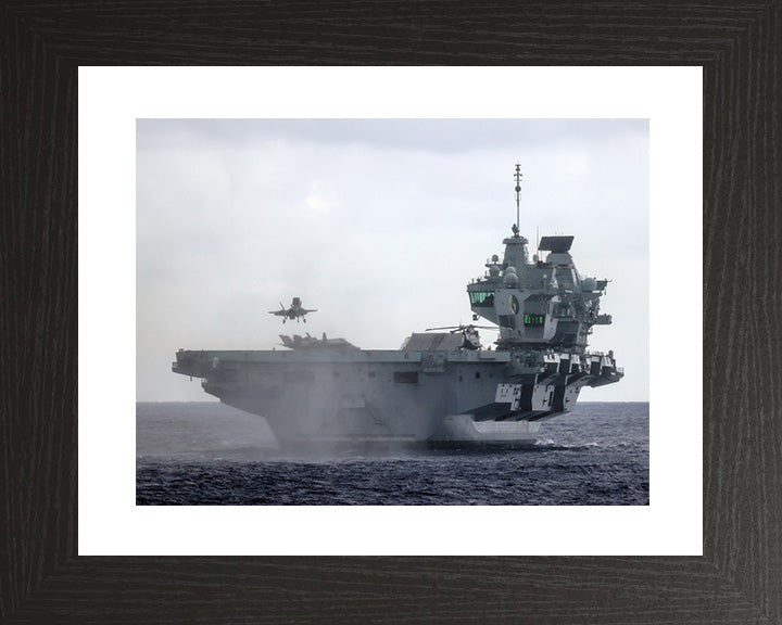 HMS Queen Elizabeth R08 Royal Navy Queen Elizabeth Class Aircraft Carrier Photo Print or Framed Print - Hampshire Prints