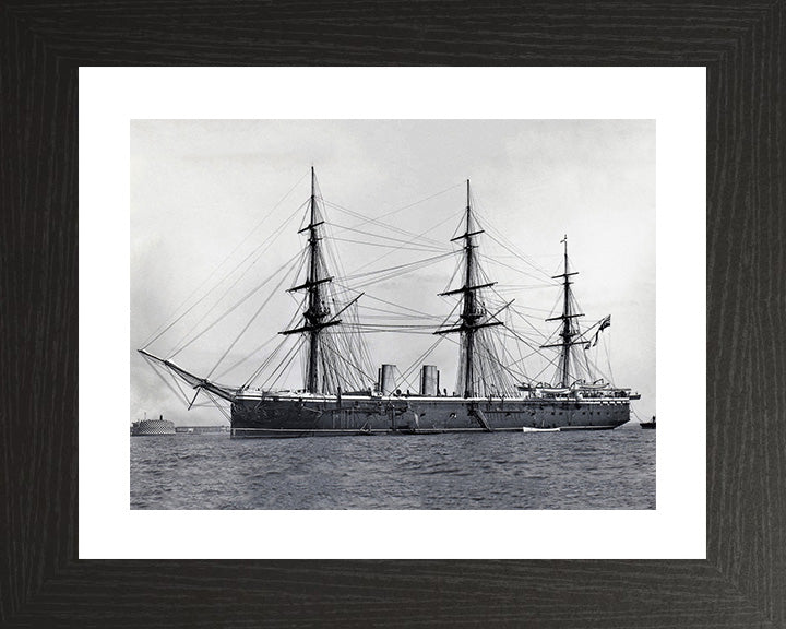 HMS Raleigh 1873 Royal Navy unarmed Frigate Photo Print or Framed Print - Hampshire Prints