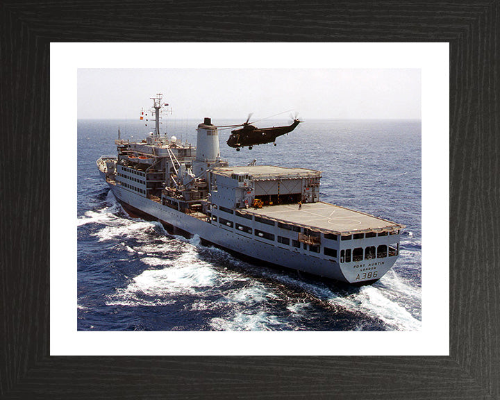 RFA Fort Austin A386 Royal Fleet Auxiliary Fort Rosalie Class replenishment ship Photo Print or Framed Print - Hampshire Prints