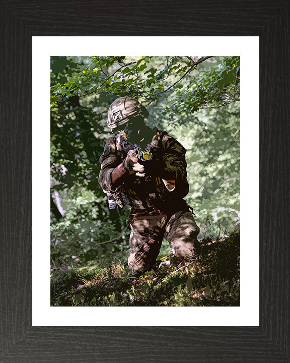 Royal Marines Commando training artwork Print - Canvas - Framed Print - Hampshire Prints