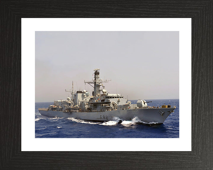 HMS Somerset F82 Royal Navy type 23 Frigate Photo Print or Framed Print - Hampshire Prints