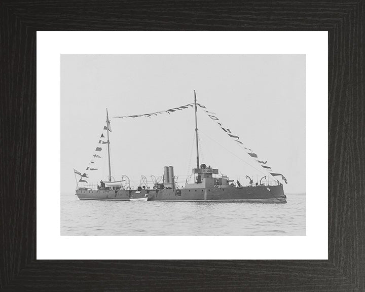 HMS Spider (1887) Royal Navy Grasshopper class torpedo boat Photo Print or Framed Print - Hampshire Prints