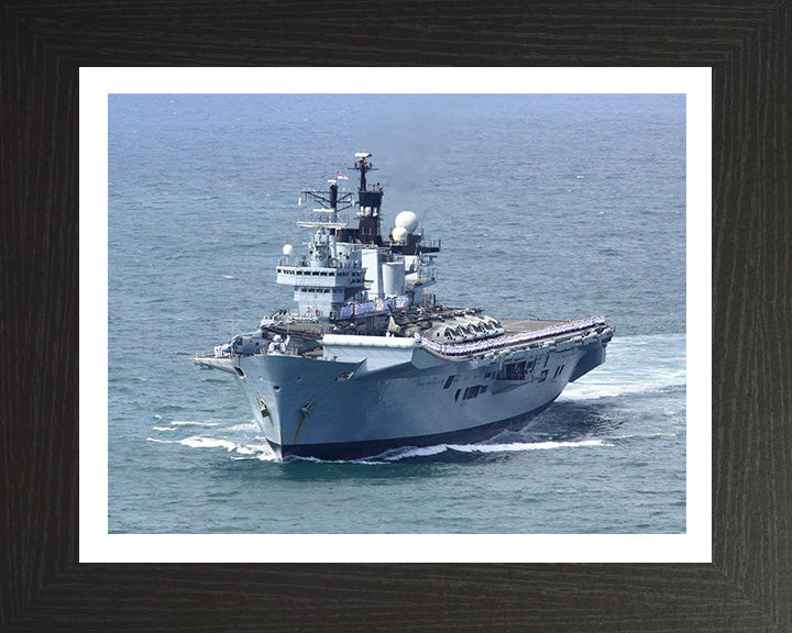 HMS Illustrious R06 Royal Navy Invincible class Aircraft Carrier Photo Print or Framed Print - Hampshire Prints