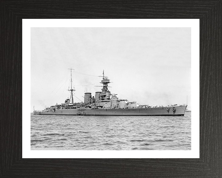 HMS Hood (51) Royal Navy Admiral class battlecruiser Photo Print or Framed Print - Hampshire Prints