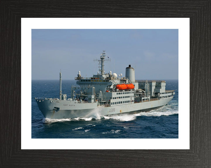 RFA Fort Austin A386 Royal Fleet Auxiliary Fort Rosalie Class replenishment ship Photo Print or Framed Print - Hampshire Prints