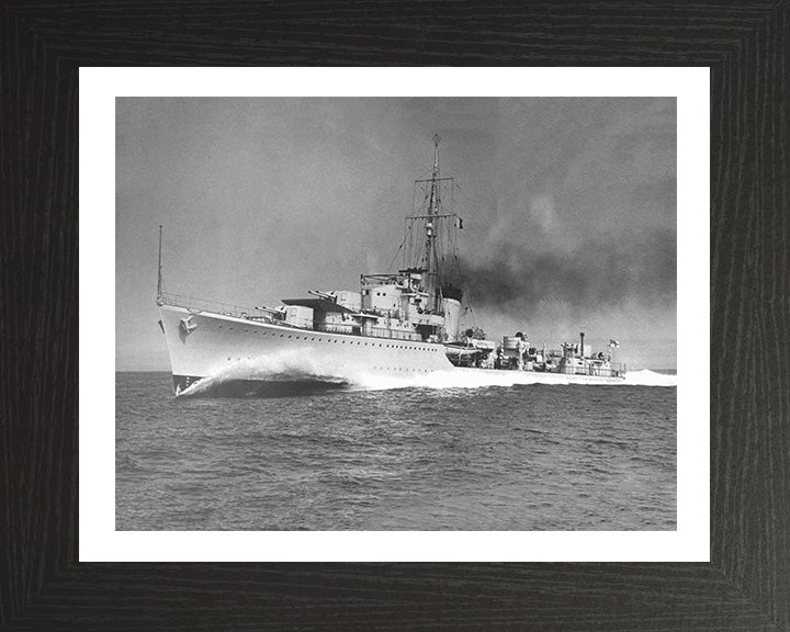 HMS Kelly F01 Royal Navy K class destroyer Photo Print or Framed Print - Hampshire Prints