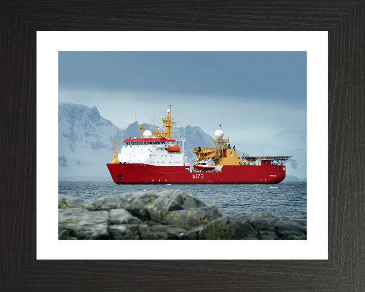 HMS Protector A173 Royal Navy Ice patrol ship Photo Print or Framed Print - Hampshire Prints