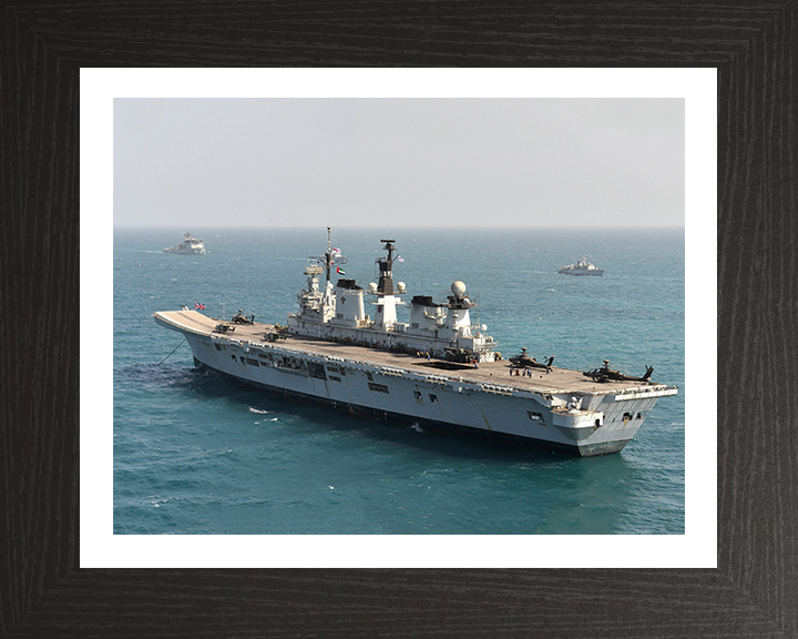 HMS Illustrious R06 Royal Navy Invincible class Aircraft Carrier Photo Print or Framed Print - Hampshire Prints