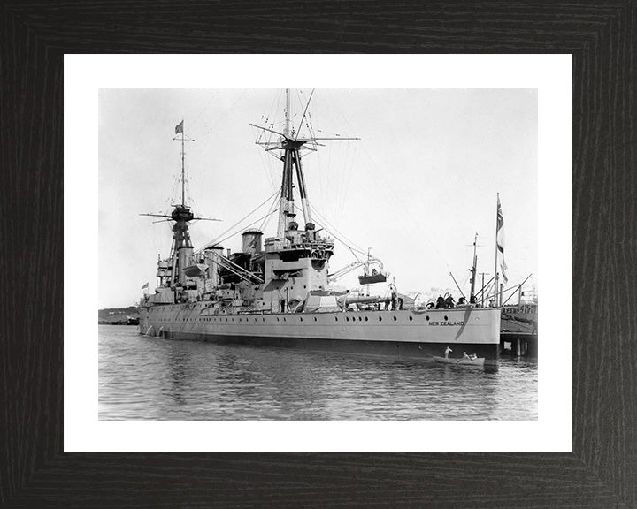 HMS New Zealand (1911) Royal Navy Indefatigable class battlecruiser Photo Print or Framed Photo Print - Hampshire Prints