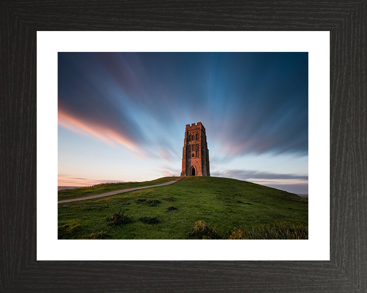 Glastonbury Tor Somerset at sunset Photo Print - Canvas - Framed Photo Print - Hampshire Prints