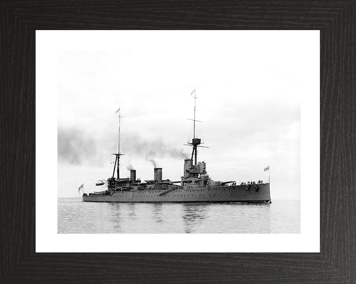 HMS New Zealand (1911) Royal Navy Indefatigable class battlecruiser Photo Print or Framed Photo Print - Hampshire Prints