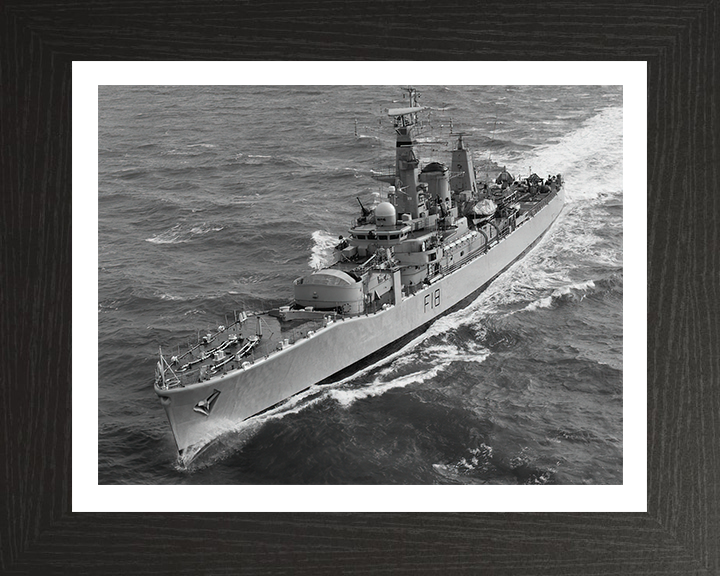 HMS Galatea F18 Royal Navy Leander Class Frigate Photo Print or Framed Print - Hampshire Prints