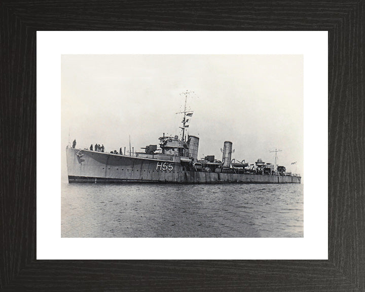 HMS Toreador H55 Royal Navy S class destroyer Photo Print or Framed Print - Hampshire Prints